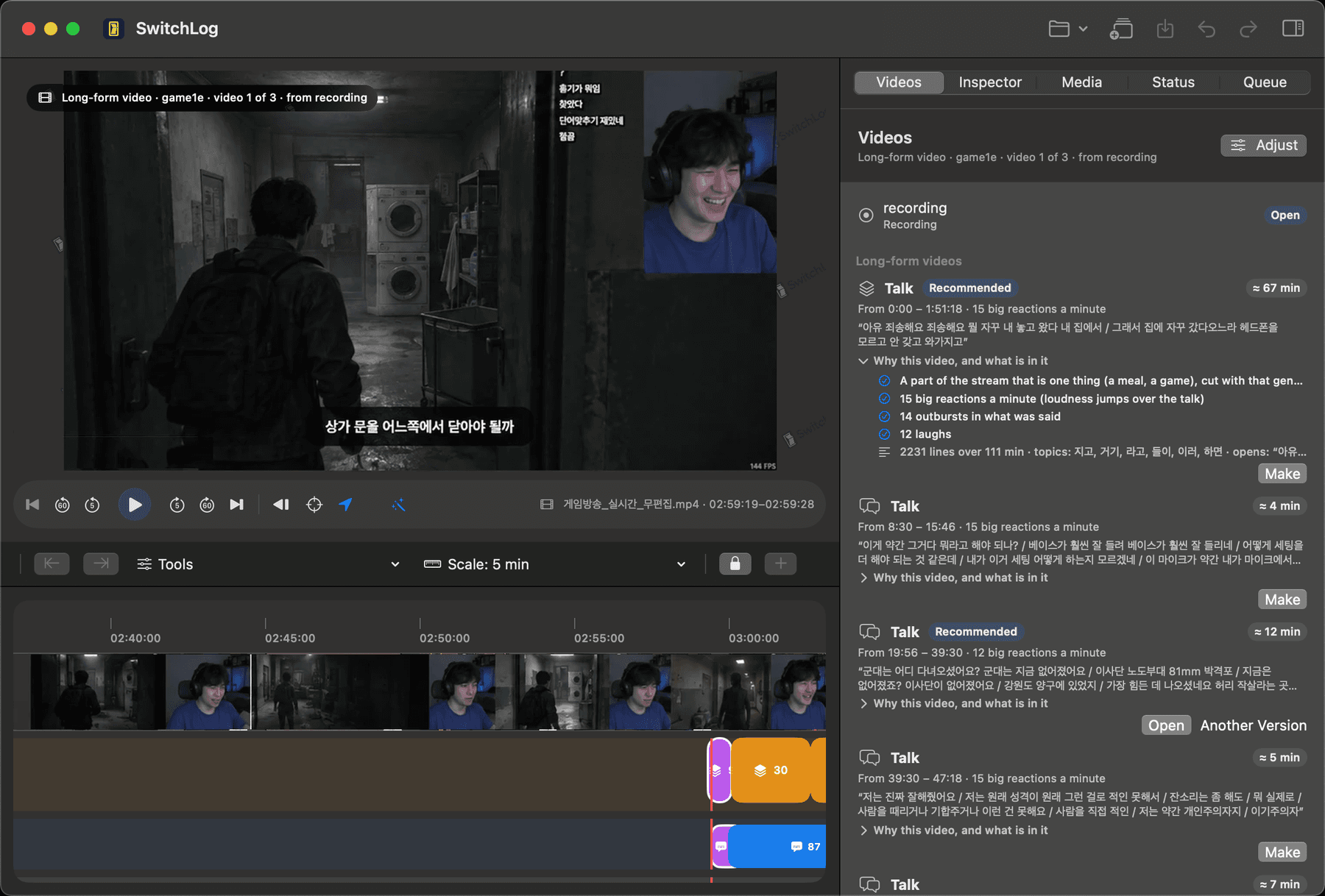 One recording, several videos: each stretch with why it is offered and what is in it